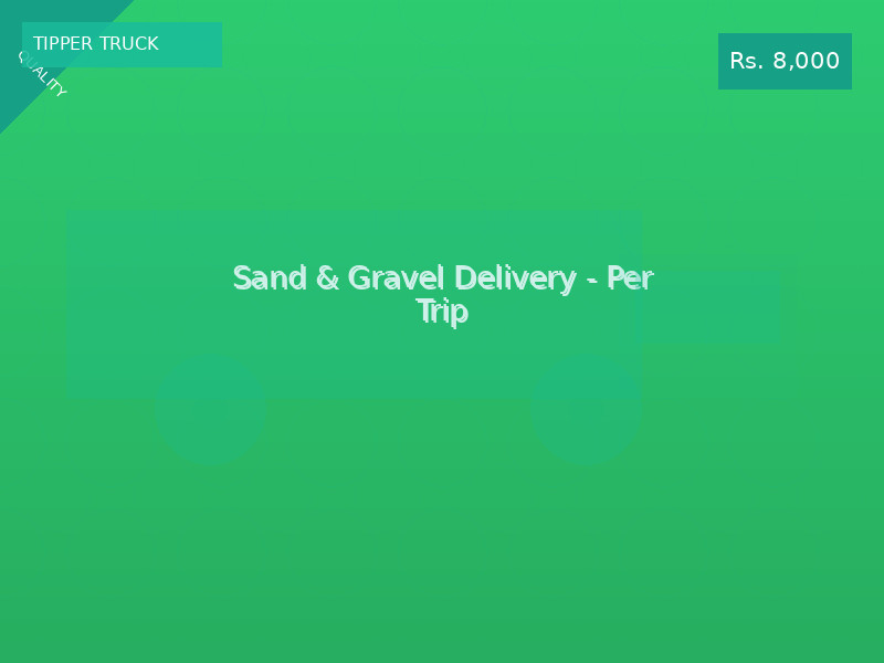 Sand & Gravel Delivery - Per Trip