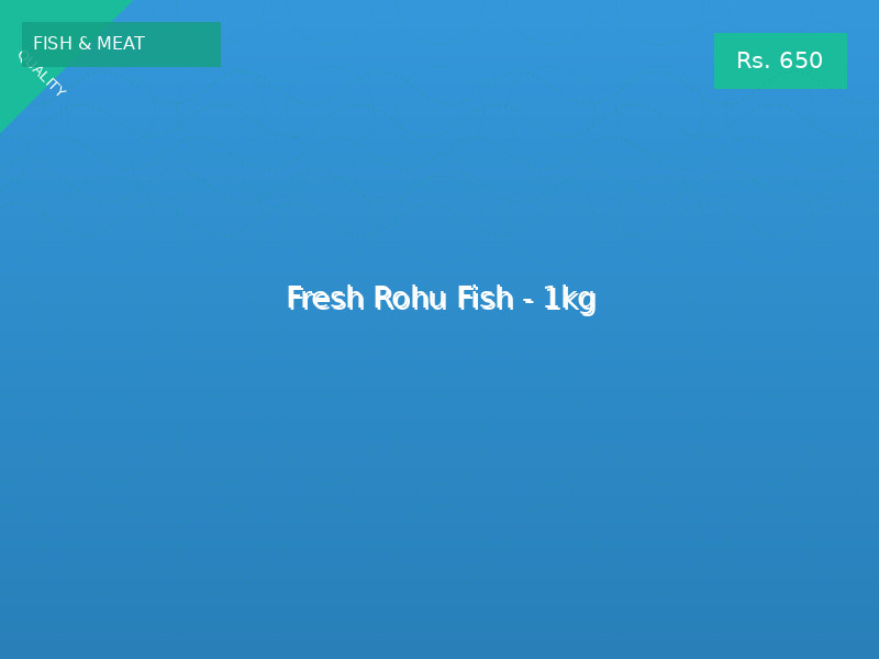 Fresh Rohu Fish - 1kg