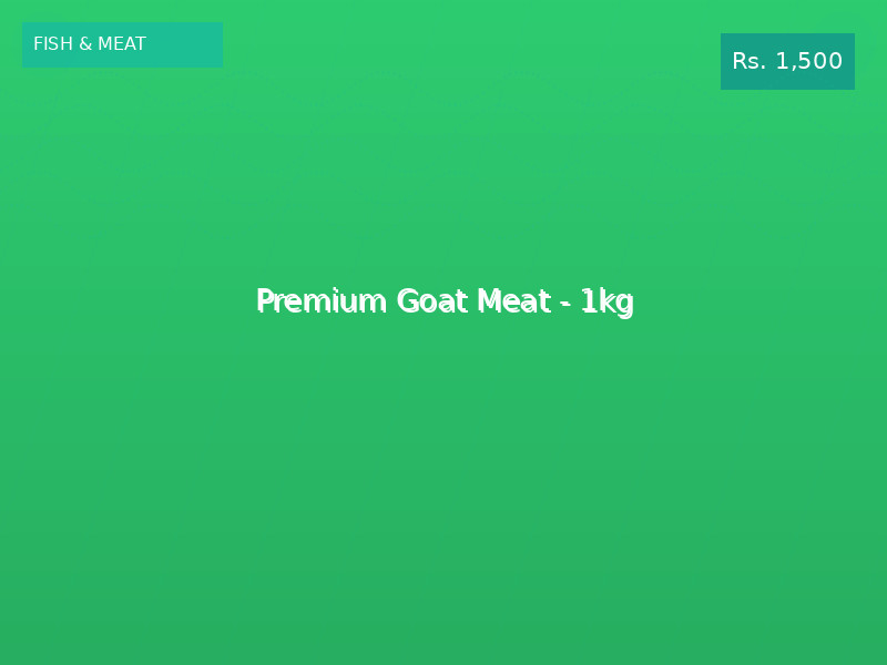 Premium Goat Meat - 1kg
