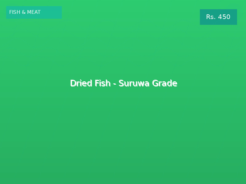 Dried Fish - Suruwa Grade