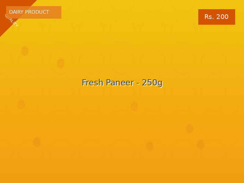 Fresh Paneer - 250g