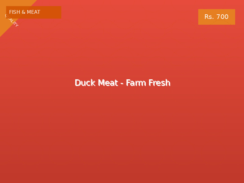 Duck Meat - Farm Fresh