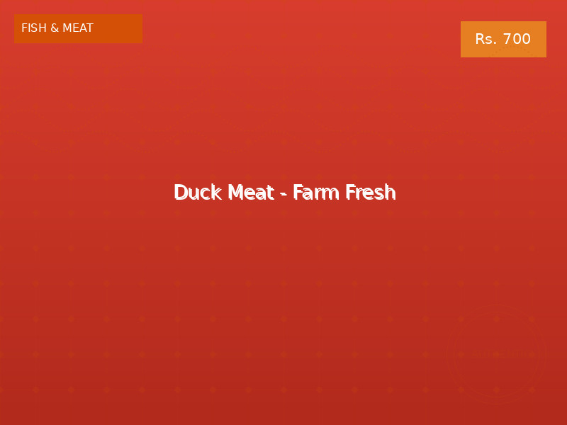 Duck Meat - Farm Fresh