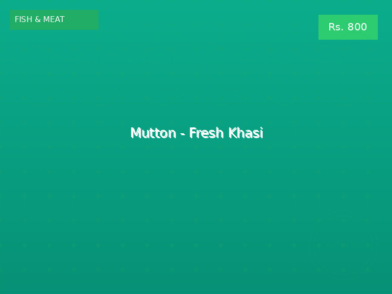 Mutton - Fresh Khasi