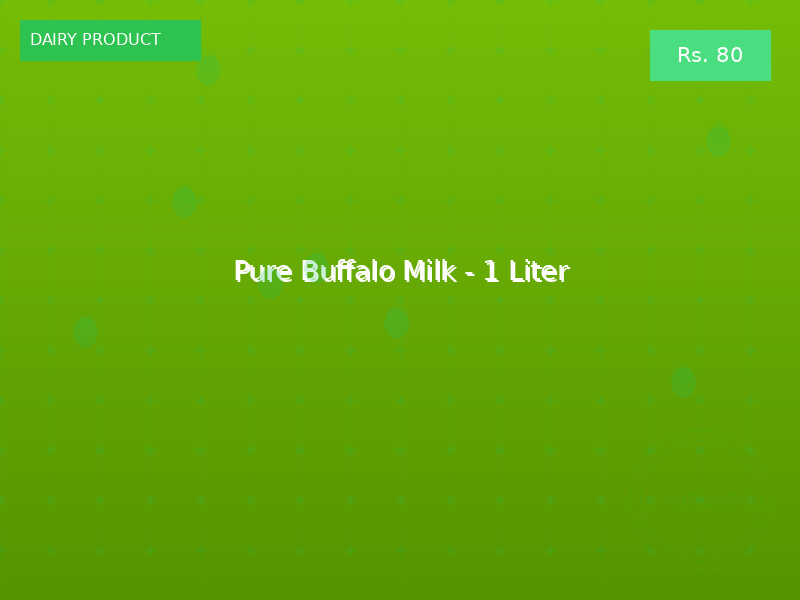 Pure Buffalo Milk - 1 Liter
