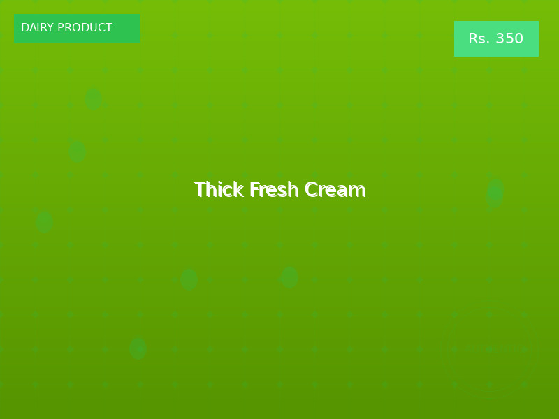 Thick Fresh Cream