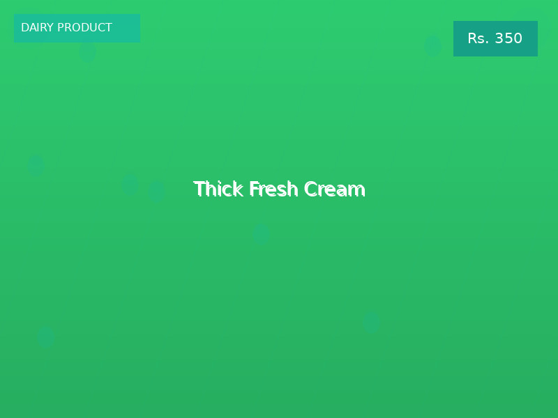 Thick Fresh Cream