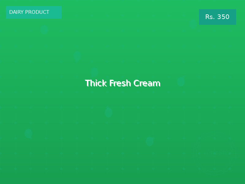 Thick Fresh Cream