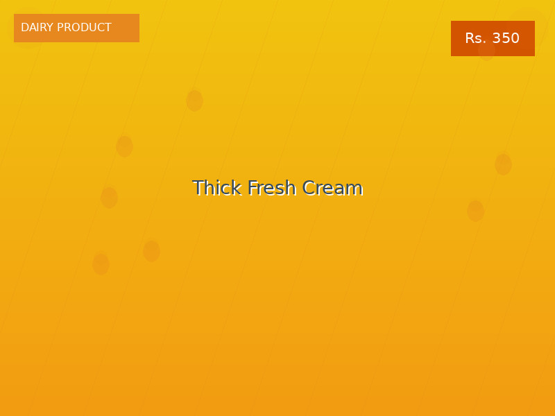 Thick Fresh Cream