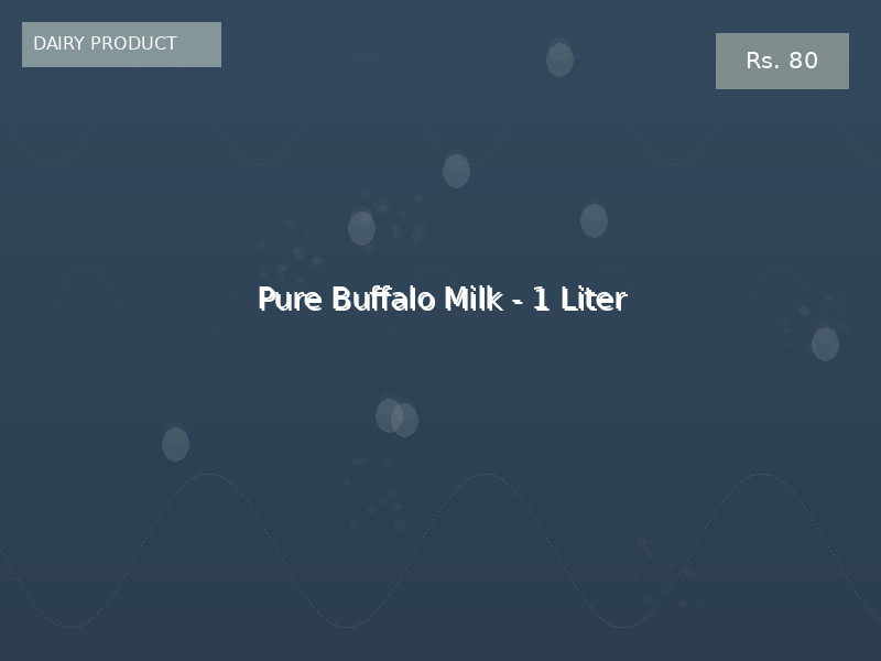 Pure Buffalo Milk - 1 Liter