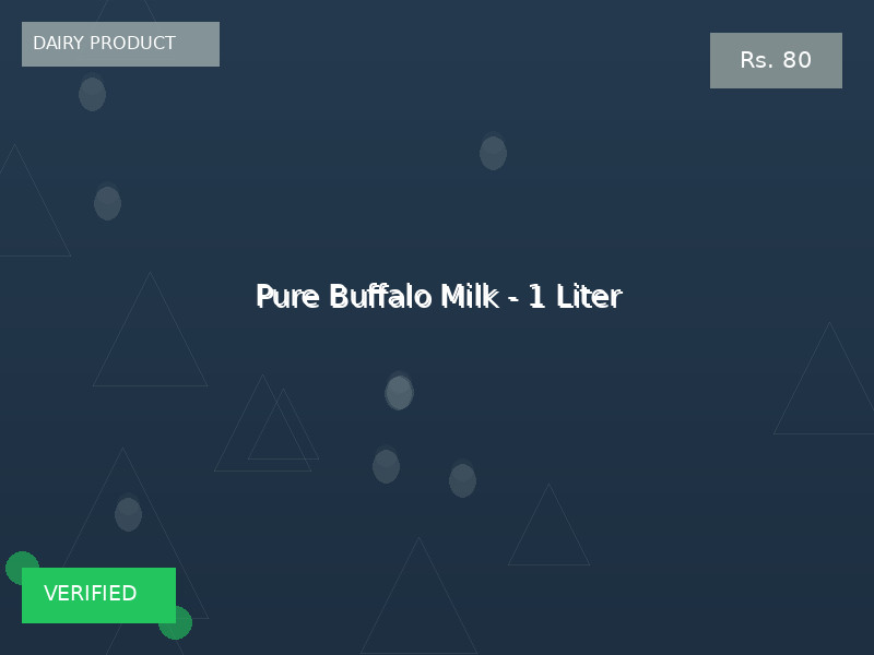 Pure Buffalo Milk - 1 Liter