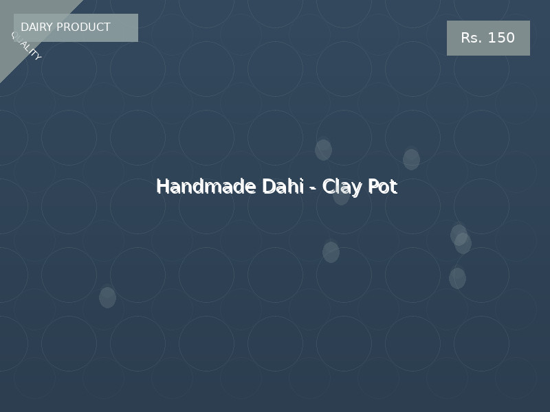 Handmade Dahi - Clay Pot