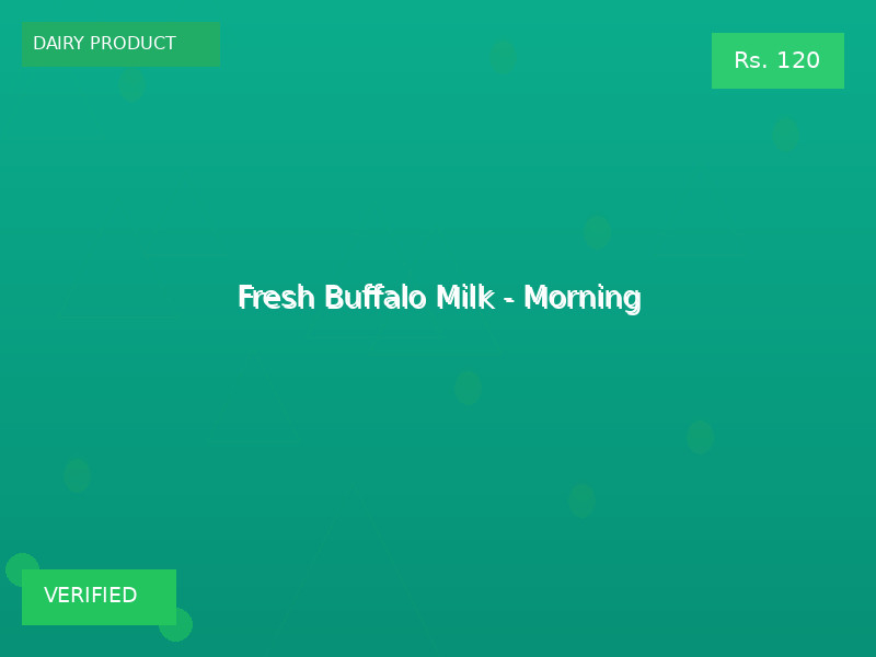 Fresh Buffalo Milk - Morning