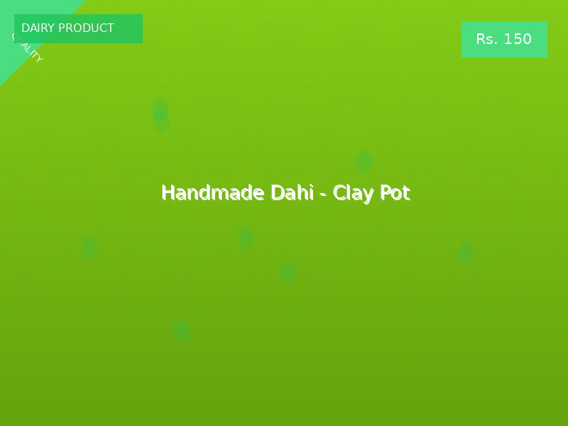Handmade Dahi - Clay Pot