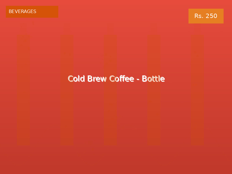 Cold Brew Coffee - Bottle