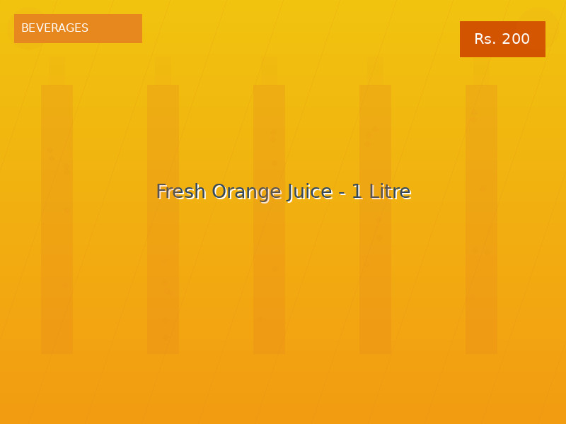 Fresh Orange Juice - 1 Litre