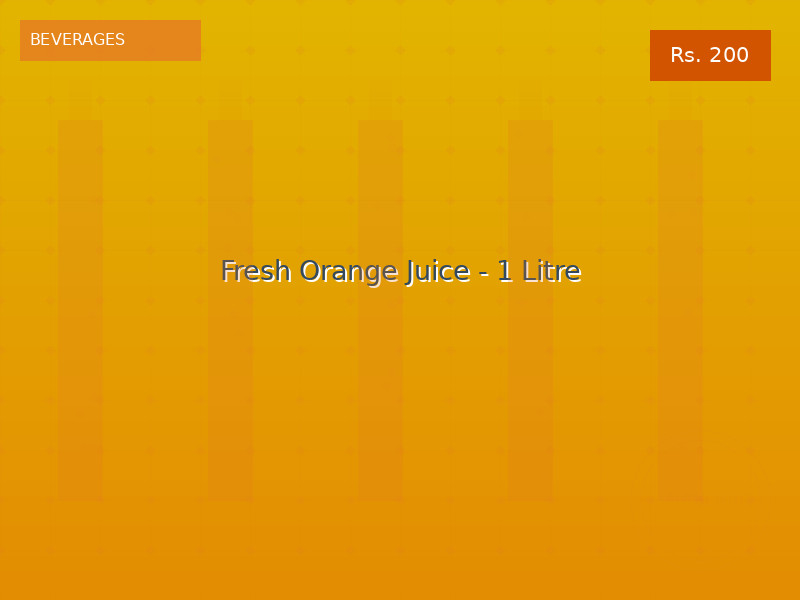 Fresh Orange Juice - 1 Litre