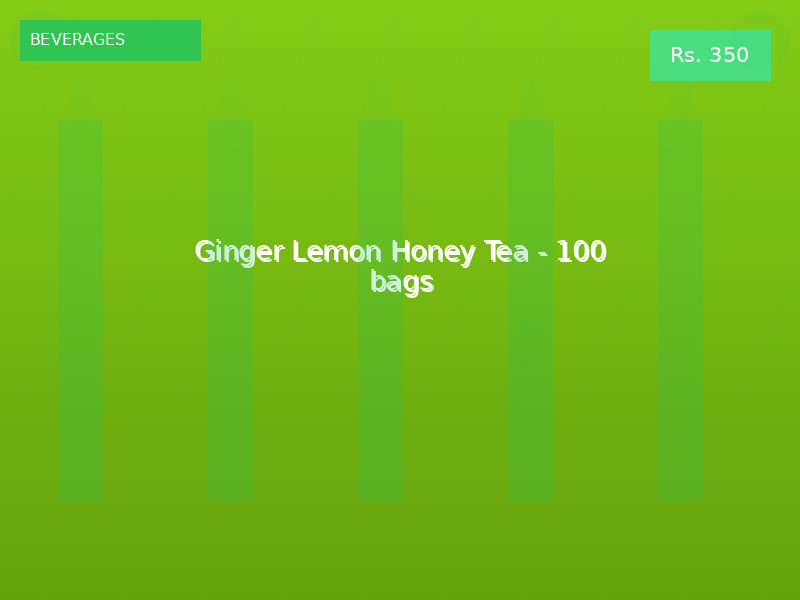 Ginger Lemon Honey Tea - 100 bags