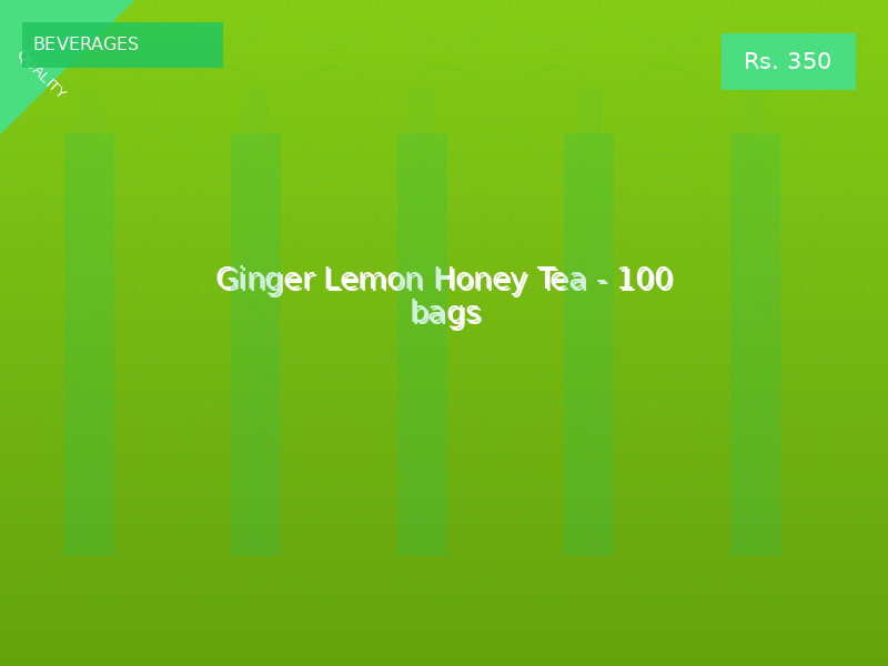 Ginger Lemon Honey Tea - 100 bags