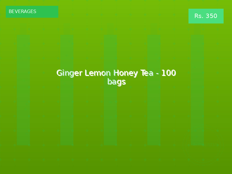 Ginger Lemon Honey Tea - 100 bags