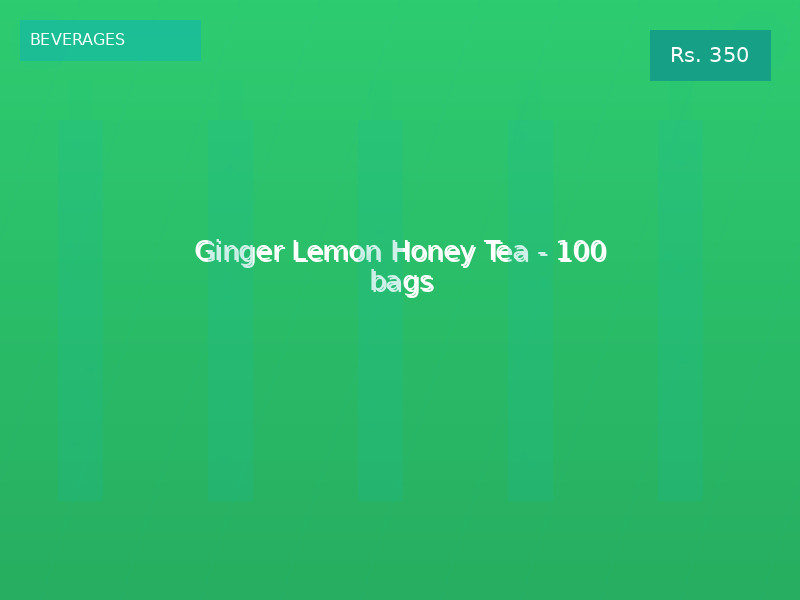 Ginger Lemon Honey Tea - 100 bags