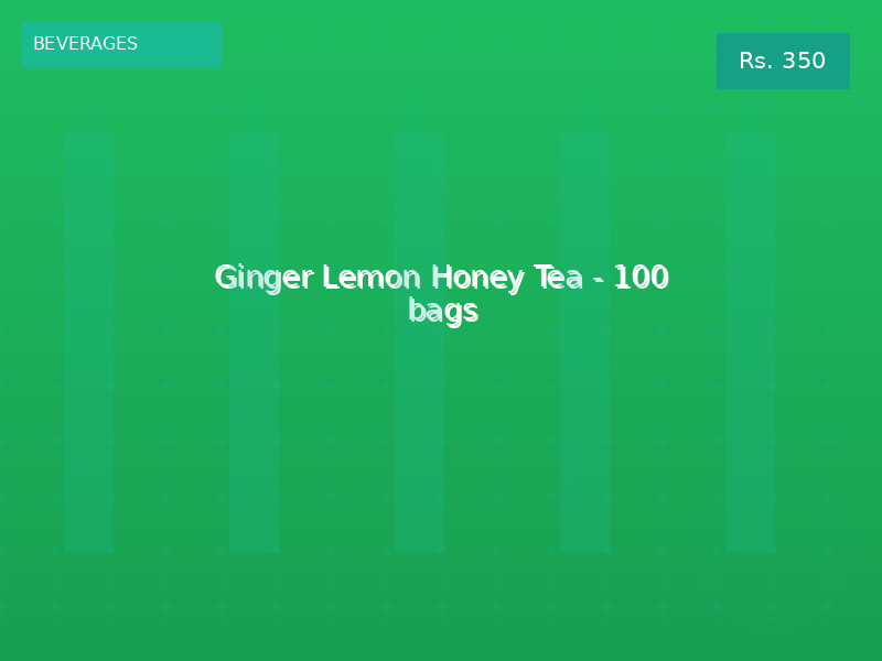 Ginger Lemon Honey Tea - 100 bags