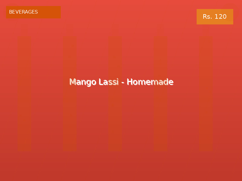 Mango Lassi - Homemade