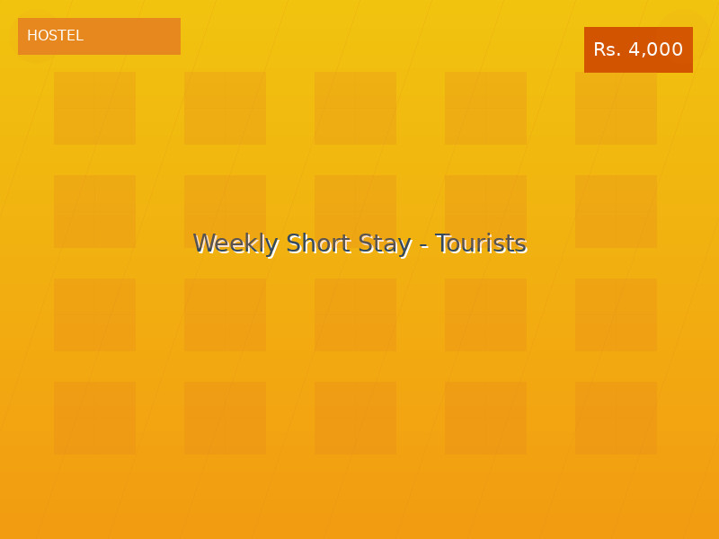 Weekly Short Stay - Tourists