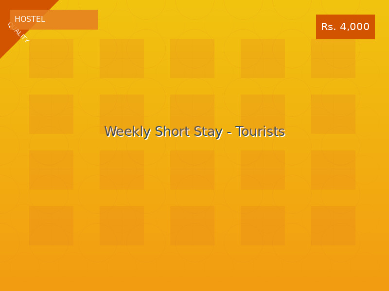 Weekly Short Stay - Tourists