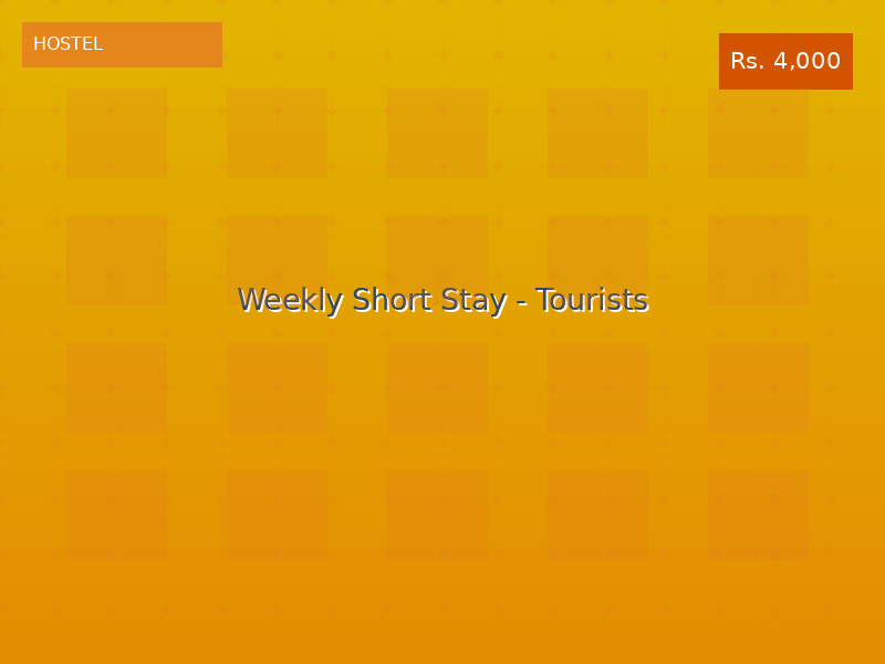 Weekly Short Stay - Tourists