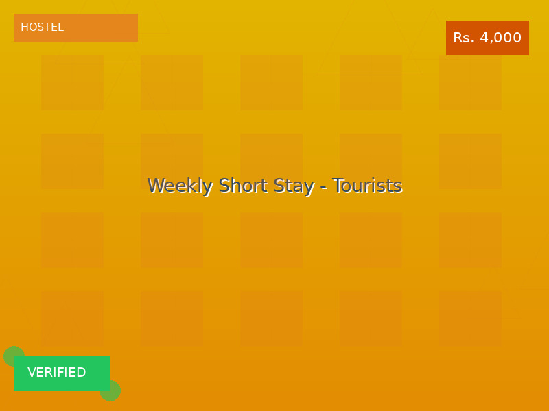 Weekly Short Stay - Tourists