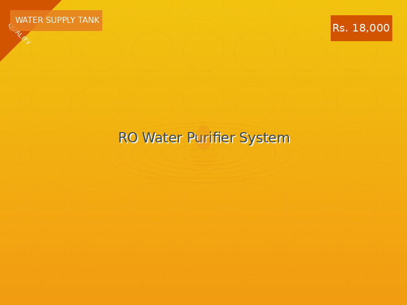 RO Water Purifier System