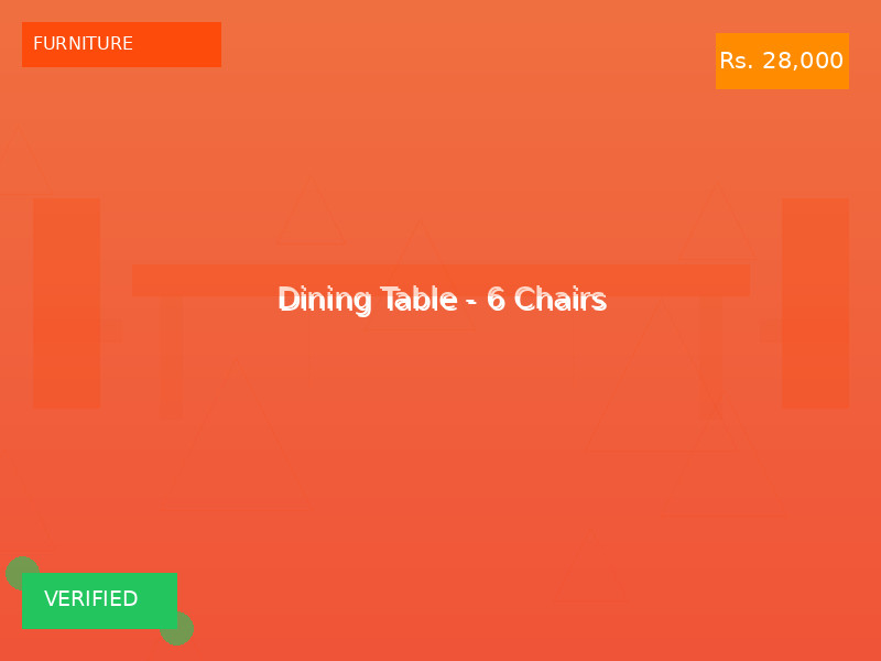 Dining Table - 6 Chairs