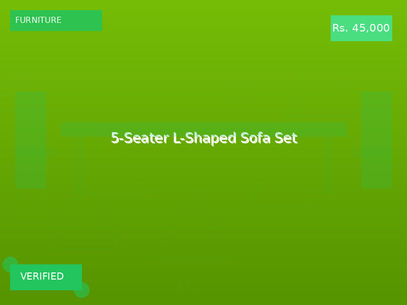 5-Seater L-Shaped Sofa Set