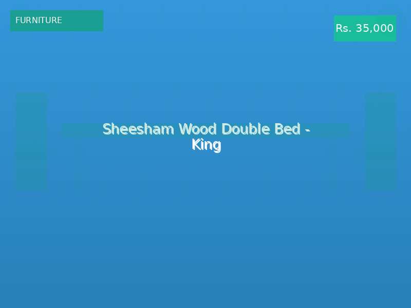 Sheesham Wood Double Bed - King