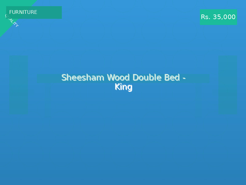 Sheesham Wood Double Bed - King