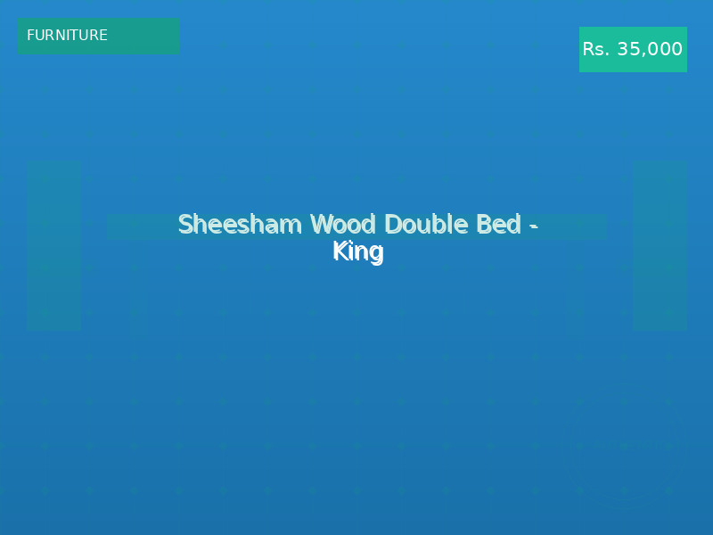 Sheesham Wood Double Bed - King