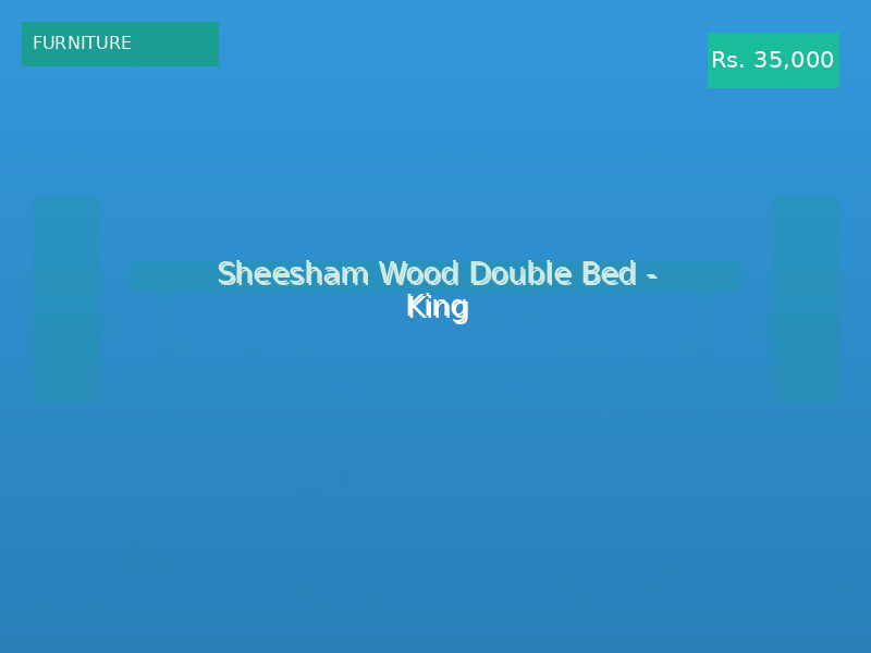 Sheesham Wood Double Bed - King