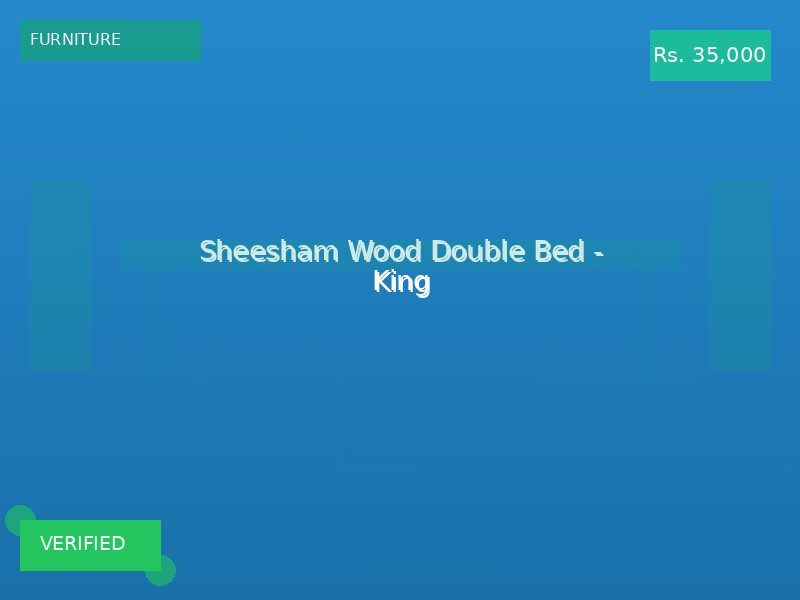 Sheesham Wood Double Bed - King