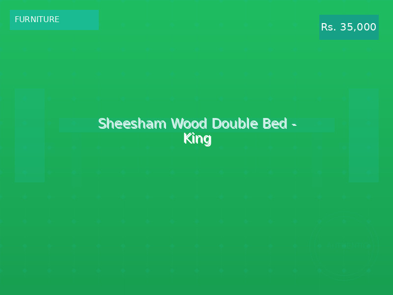Sheesham Wood Double Bed - King