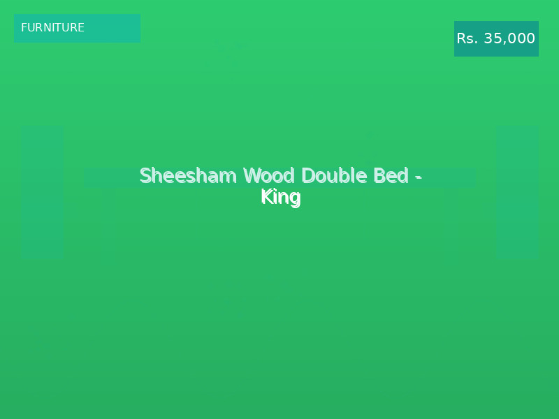 Sheesham Wood Double Bed - King