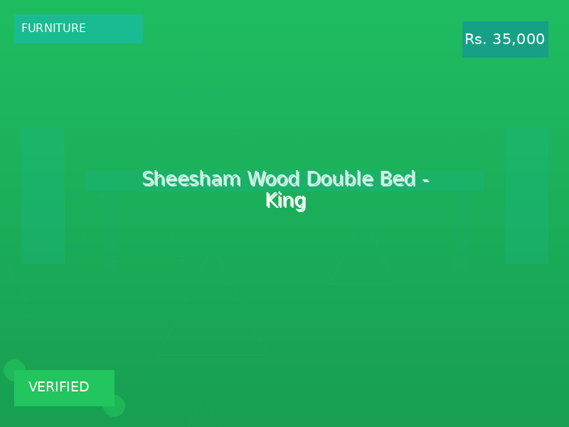 Sheesham Wood Double Bed - King