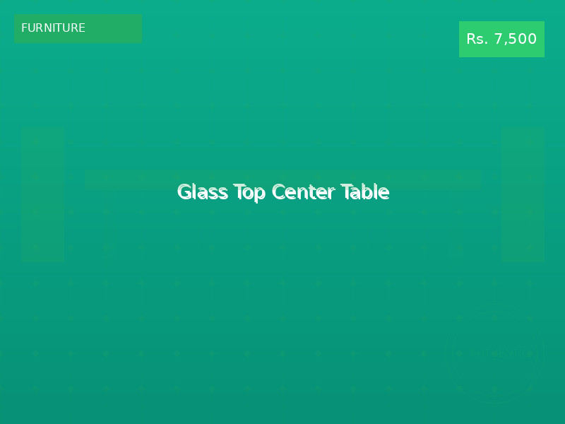 Glass Top Center Table