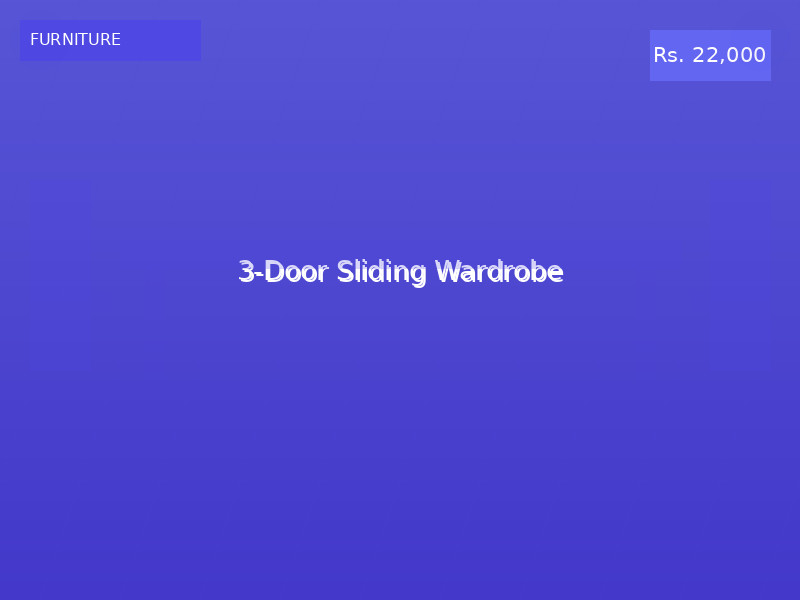 3-Door Sliding Wardrobe