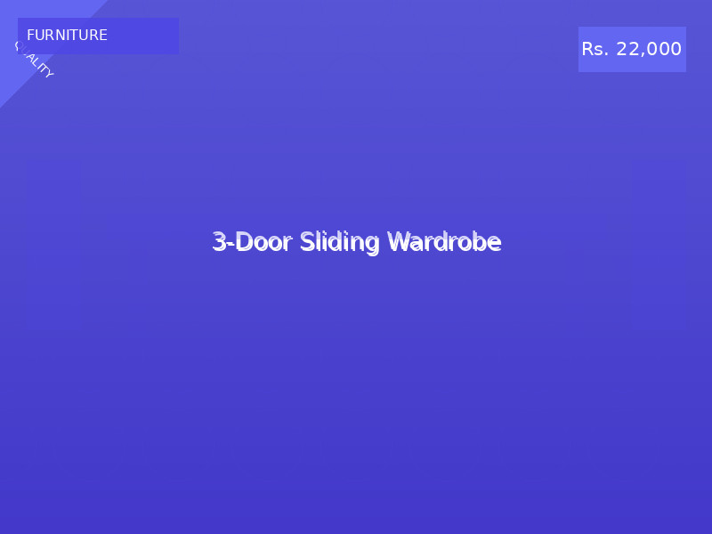 3-Door Sliding Wardrobe