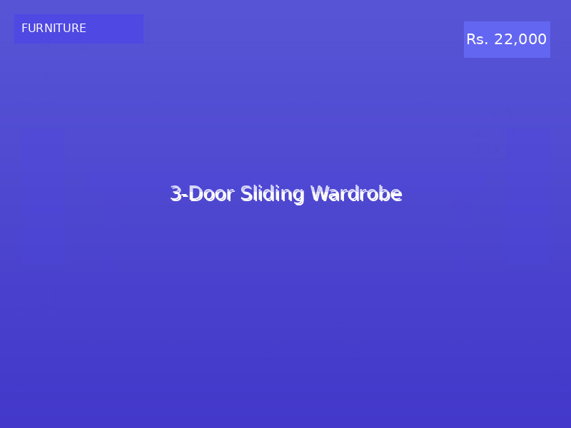 3-Door Sliding Wardrobe