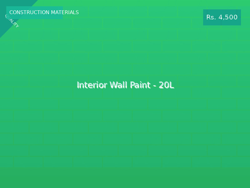 Interior Wall Paint - 20L