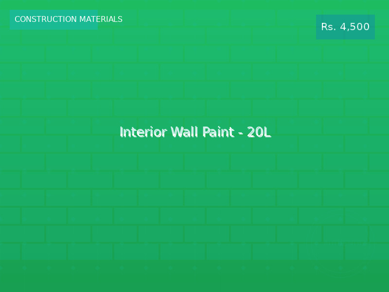 Interior Wall Paint - 20L