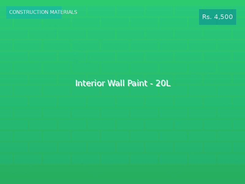 Interior Wall Paint - 20L