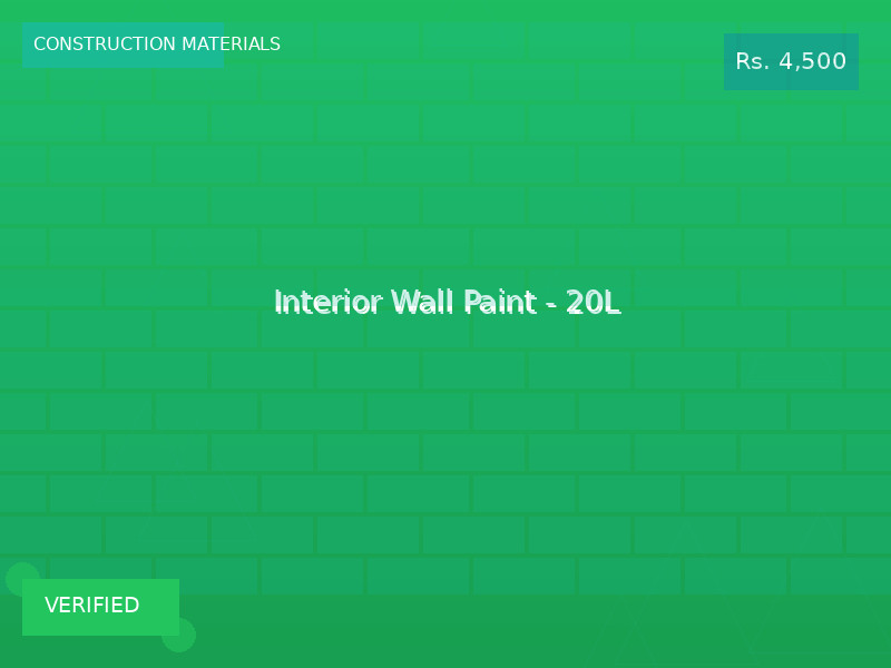Interior Wall Paint - 20L